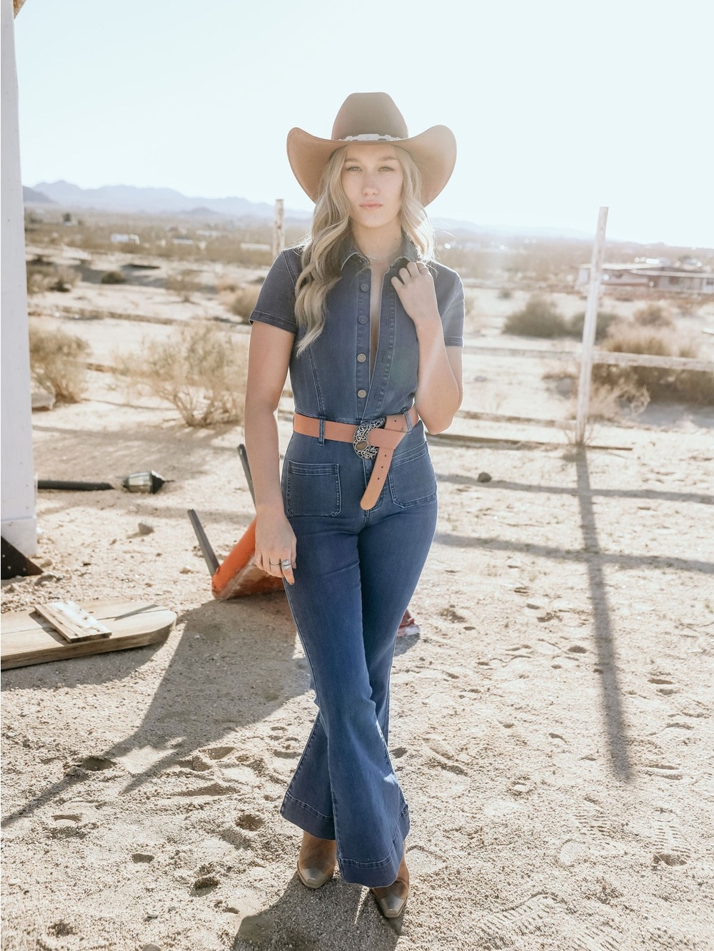 Show Me Your Mumu Everhart Jumpsuit Lunar Blue Women’s Medium